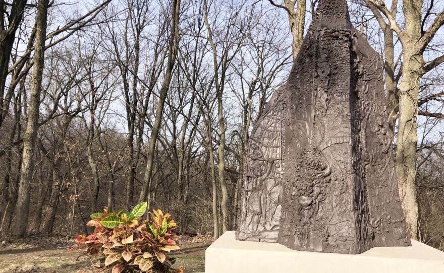 Never Extinct, Preston Jackson's bronze sculpture in Upper Laura Bradley Park